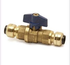 Pegler tectite 15mm Ball Valve Full Bore Blue Lever pushfit