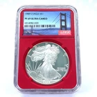 1988-S S$1 Silver American Eagle Proof NGC PF69 Ultra Cameo Red Core