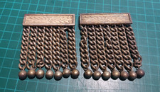 2 x Gold Coloured Metal Tassles for Provincial Officer's Apron (486)