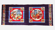 Vtg Garden Veggie Quilt Fabric Pillow Panel VIP Cranston Joan Messmore Farmhouse