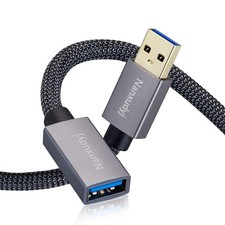 USB 3.0 Extension Cable 1ft/0.3m, USB Extender Cable Type A Male to Female 5G...