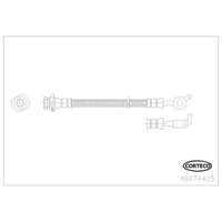 Corteco Bremsschlauch Bremsleitung Hinten Links FüR Nissan Qashqai +2 I 49374425