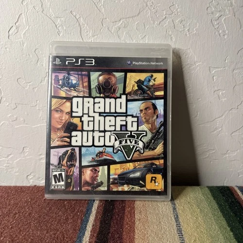 Grand Theft Auto V (PlayStation 3, 2013) Complete With Map