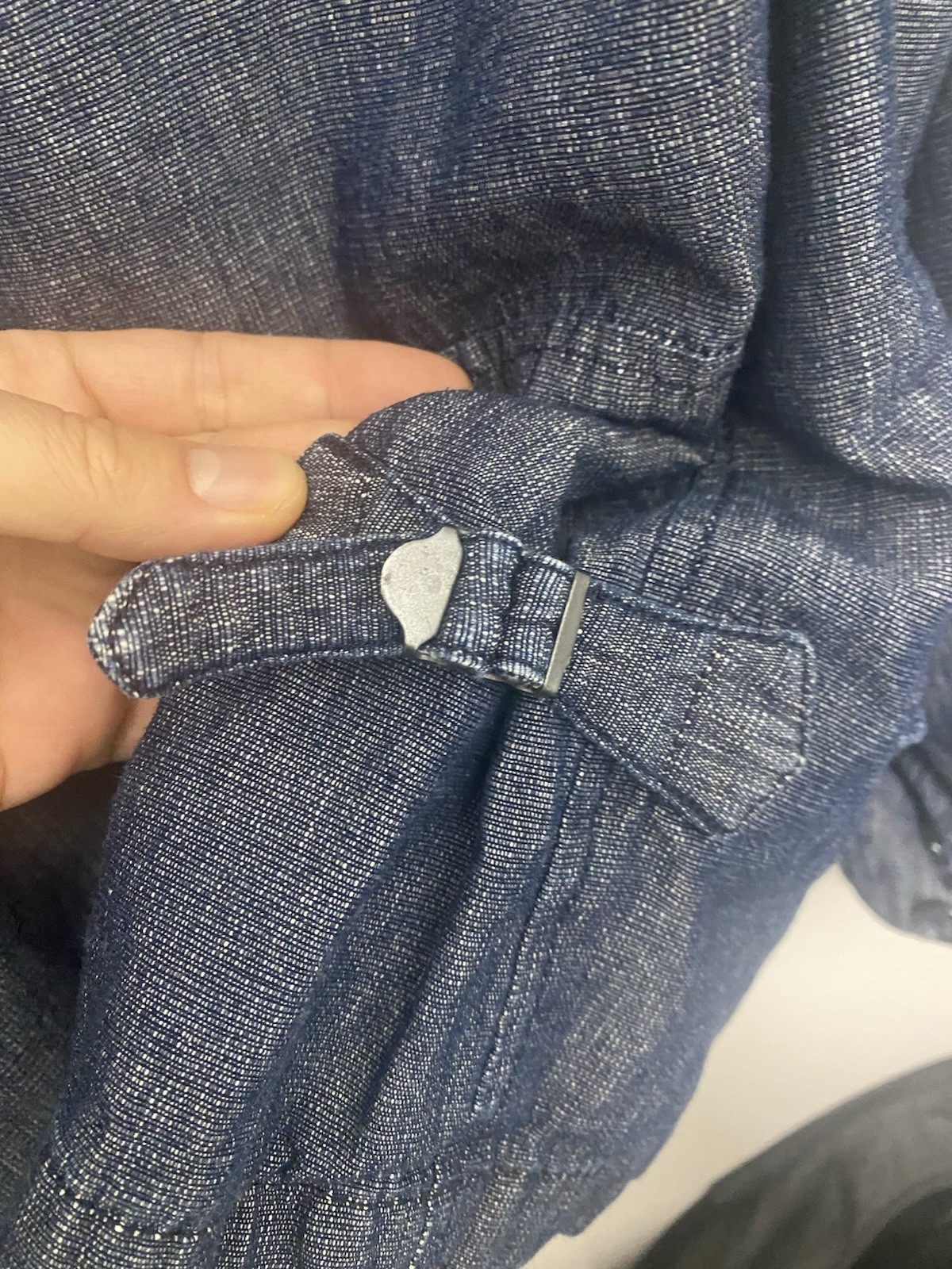 Engineered Garments Chambray Jacket Cotton Blue S… - image 8