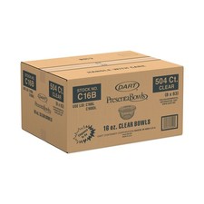 Dart C16B 16 oz. OPS Plastic Bowl - Clear (504/Carton) New