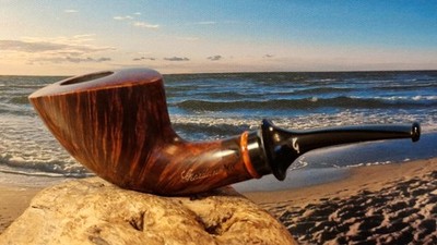 Pfeife-Pipe-Giordano- Pfeife-schöner-Straight- Grain-Italy-unberaucht