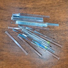 30pcs Optical Glass Prism 7.1cm Length Reflective Crafts Decorative Strip Prisms
