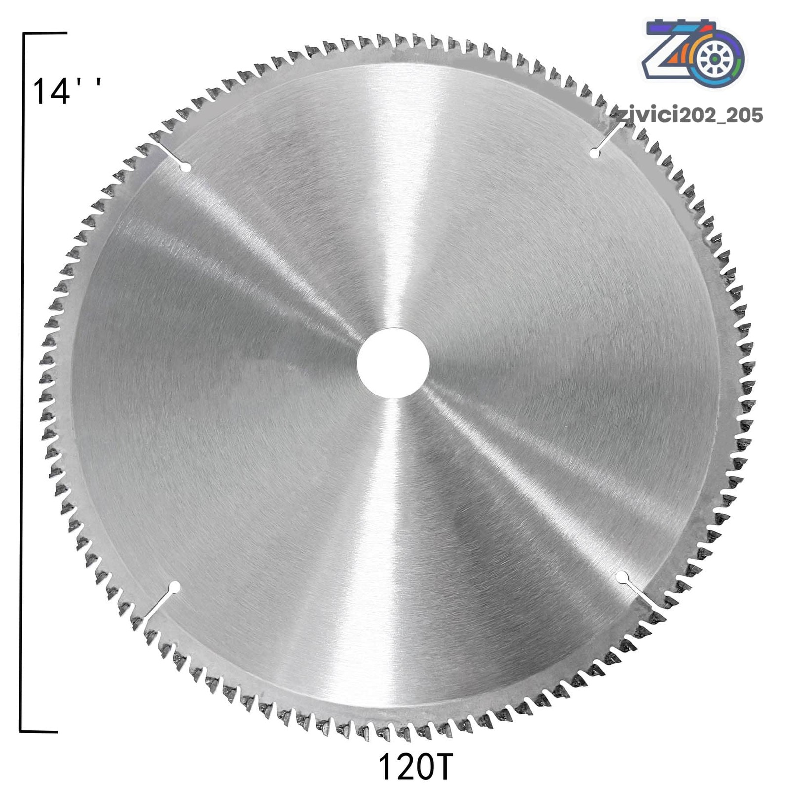 14" 120T Cutting Disc Aluminium Premium Carbide Circular Saw Blade Aluminium