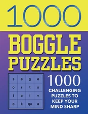 1000 Boggle Puzzles Book: 1000 Large Print Boggle for Seniors, Challenging Puzzl