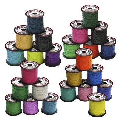 Vinyl Flat Lacing - 100 yard x 3/32 inches Spools - Set of 25 - Assorted Colors