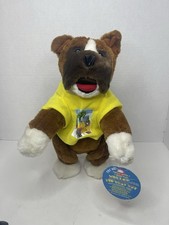 VIDEO Who Let the Dogs Out Musical Dancing Bulldog Yellow Baha Men 2001 WORKS