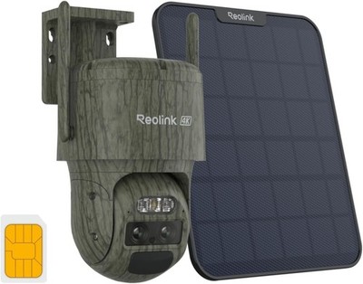 4K 4G LTE Cellular Überwachungskamera Outdoor WLAN mit SIM-Karte, Akkubetrieb