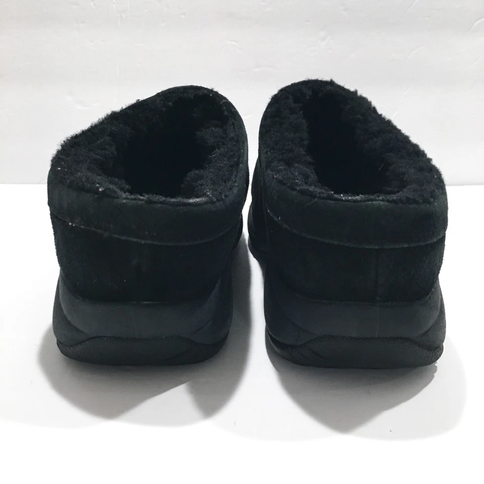 Merrell Clogs Women 9 Black Primo Chill Slides Mules Comfort Slip On Fur Suede - Image 4 of 4