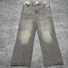 PacSun Men's Jeans Blake Extreme Baggy Gray 36x32 Wide Leg Skate Denim Cotton