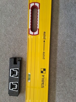 Stabila Plate Level 35610 Type 106T 3-Vials Expandable 6-10 Ft. Made in GERMANY 