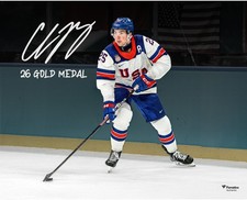 Charlie McAvoy Team USA Signed 16x20 2026 Olympic Gold Medal Winner Photo w/Insc