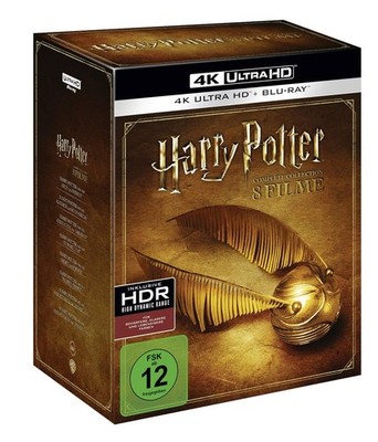 Harry Potter - Complete Collection, 8 Filme in 4K und Blu-ray 4K-UHD