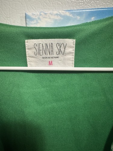 SIENNA SKY Green Chiffon Floral Women's Cocktail dress Size M - Picture 5 of 5