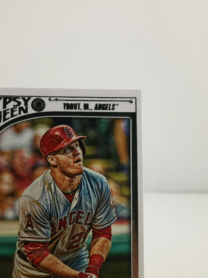 2015 Topps Gypsy Queen Mike Trout #1 White Framed Parallel Angels  - Image 3 of 4
