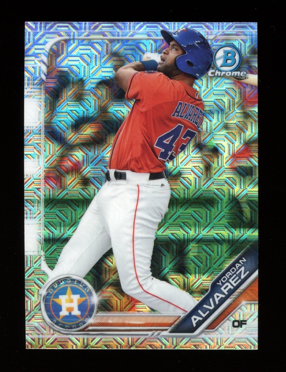 2019 Bowman Chrome Prospects Mojo Refractors YORDAN ALVAREZ #BCP-123 Rookie RC