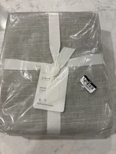 1 Pottery Barn EMERY Lined Curtain Drape 50” X 84” Eucalyptus  Green New