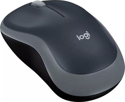Logitech - M185 Wireless Optical Ambidextrous Mouse - Wireless - Swift Gray