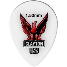 Clayton Acetal Small Teardrop Guitar Picks 1.52 mm 1 Dozen