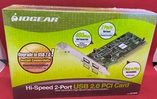IOGEAR HI- SPEED 2-PORT USB 2.0 PCI CARD / NEW / SEALED
