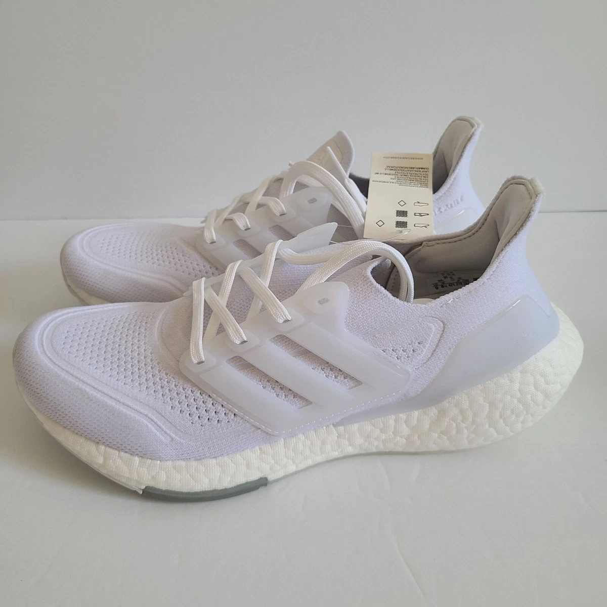 NEW Adidas Ultraboost 21 Running Shoes FY0379 Size 9 Triple White adidas Men main image 4