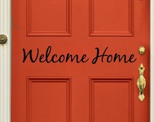 Welcome Home - Wall Vinyl Decal Sticker Family Kids Room Door Decal Lettering Welcome Home - Wall Vinyl Decal Sticker Family Kids Room Door Decal Lettering