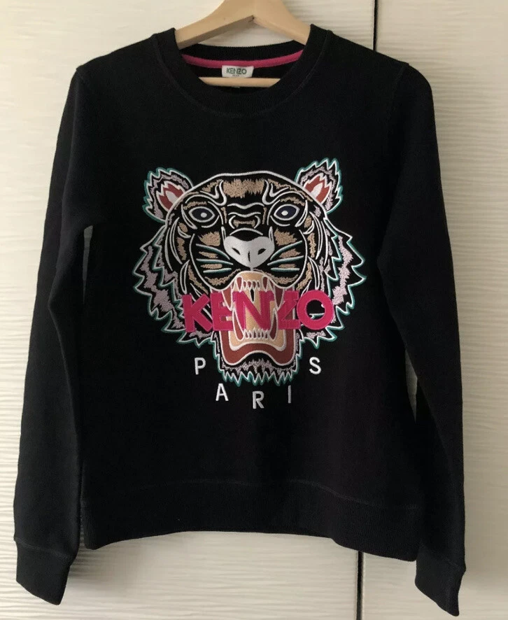 Authentic Kenzo Black Tiger Sweatshirt Size M | eBay