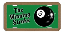 Billiards Pool Ball Auto License Plate Personalize Text Names Gifts Men Ladies