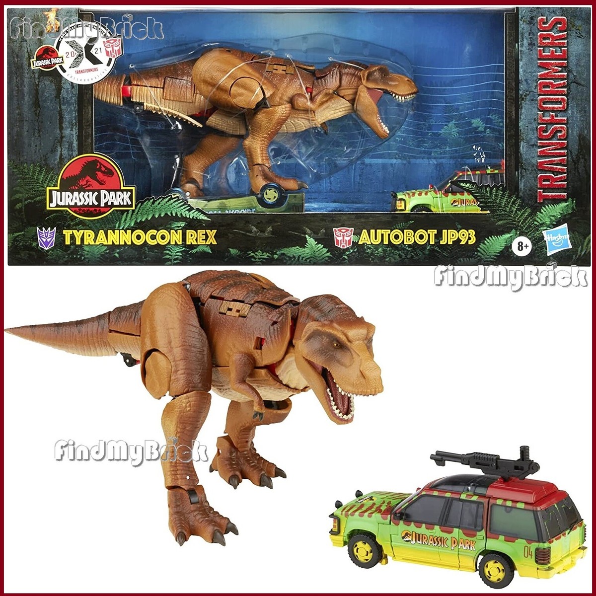 Hasbro Transformers Jurassic Park Mash-Up Tyrannocon Rex & Autobot