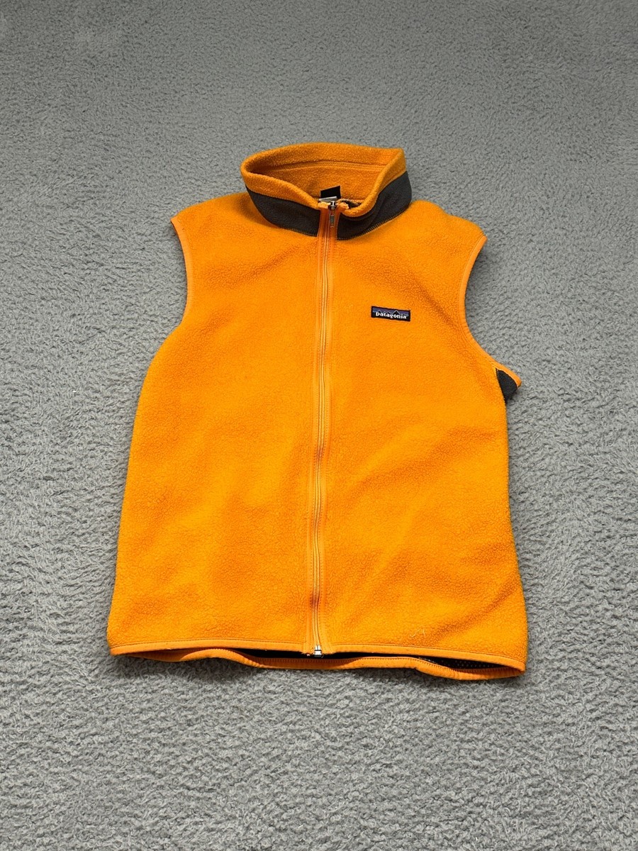 Vintage Patagonia Vest Womens Small Orange Gray Fleece Outdoor