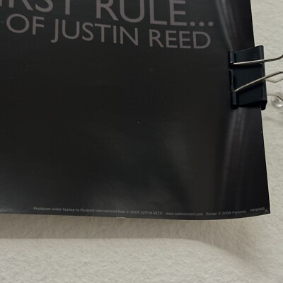 Poster: Fight Club 2009 Justin Reed “The First Rule” Size 36x24
