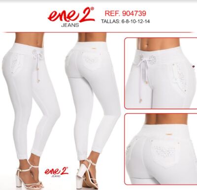 ENE2 JEANS COLOMBIANOS, Colombian Fashion embroidery  Push Up Jogger #904739