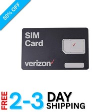 3-in-1 Verizon 4G LTE SIM Card - Nano, Micro  Standard Sizes for Easy Use