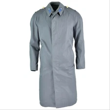Genuine Austrian army coat trenchcoat military issue long grey jacket