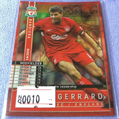 WCCF 2005-2006 - Panini - MF BAN2/5 Steven Gerrard - Liverpool FC