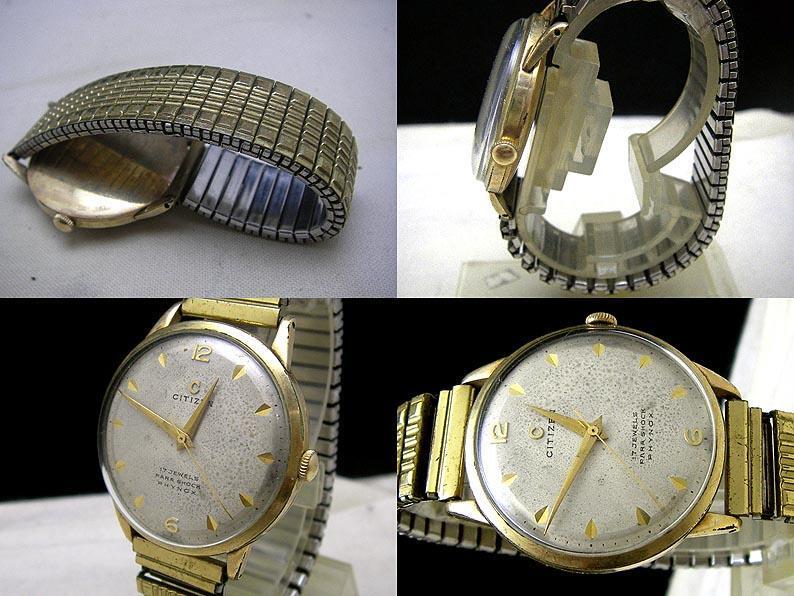 Citizen Parashock Vintage Phynox Silver Gold 17j Manual