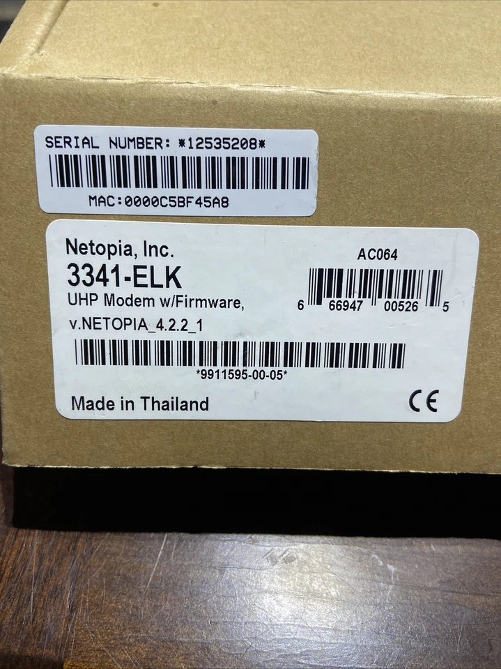 BRAND NEW Netopia UHP Modem/Router Model 3341-ELK Wired Router w/ Firmware - Image 3 of 3