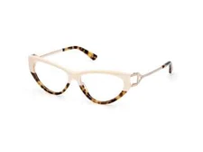 GUESS GU2911 White 025 Plastic Cat Eye Optical Eyeglasses Frame 57-15-140 GU RX