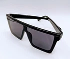 Luxury Black Square Sunglasses for Men and Women - Oversized Trendy Shades  