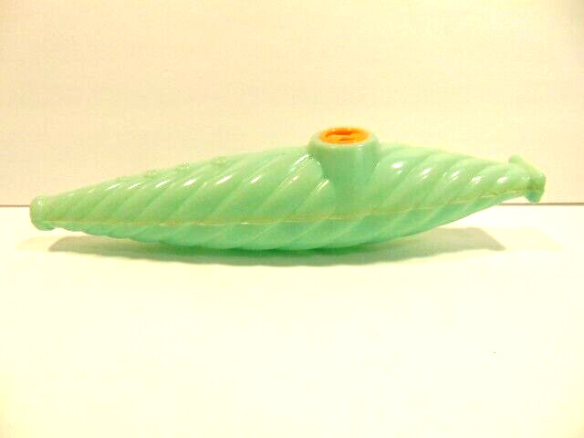 vintage jadeite colored plastic toy flute or recorder (non-working toy)