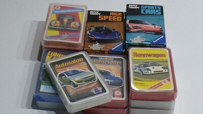 Quartett, Kartenspiel. Autos, Rennwagen, Luxusklasse, Motorsp. Komplette Spiele