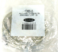 New Belkin F2N035-25 PS/2 Cable Extension Mouse Keyboard 6-Pin 25 ft