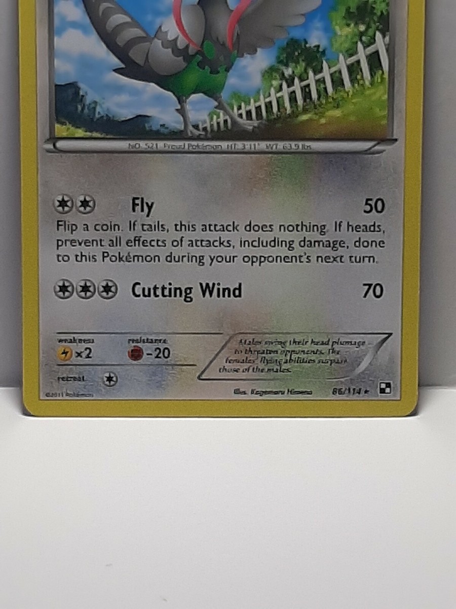 Unfezant 86/114 Black & White Pokemon LP Rare Please See Pictures | eBay
