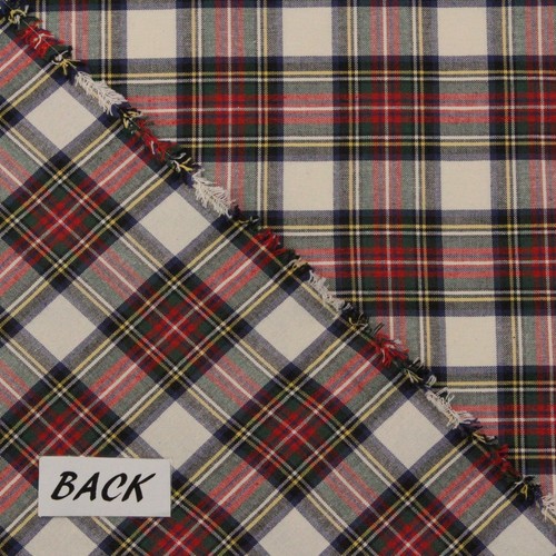 DESIGNER TARTAN PLAID GREEN RED BLUE 100% COTTON MULTIUSE FABRIC BY YARD 54"W - Picture 6 of 6