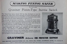 1/1951 PUB GRAVINER AIRBORNE FIRE PROTECTION EQUIPMENT PISTON INERTIA SWITCH AD