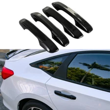 4x For 2022-2025 Honda 11th Gen Civic Door Handle Covers W/ Front Smartkey Black